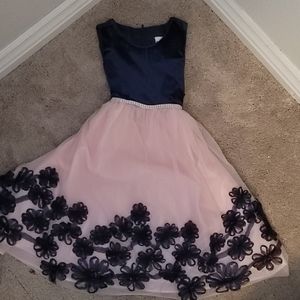Blue and Pink Girls Dress